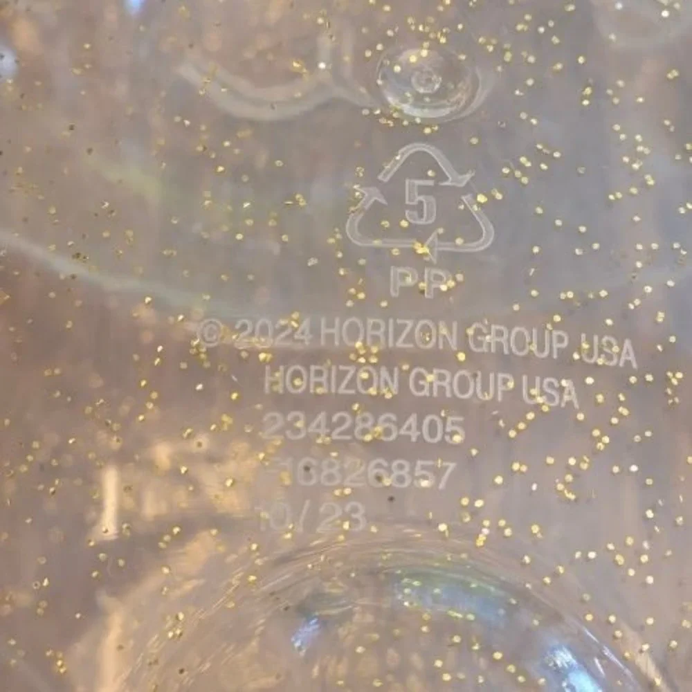 Clear Glitter Bunny Rabbit Plastic Storage Container 10 inch Candy Kids‎ Toys